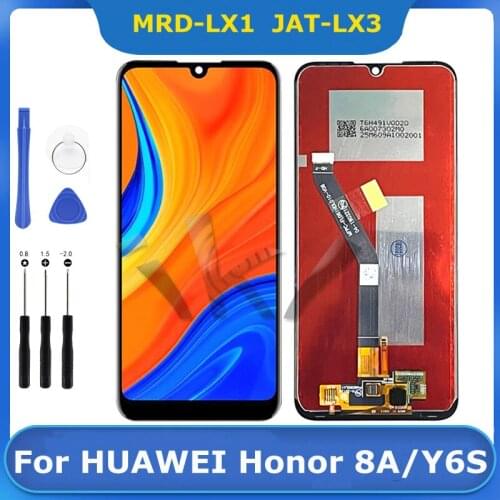 6.3" For Huawei Y6S MRD LX1 Y6 PRO Y6 2019 LCD Display For Honor Play 8A Prime Digitizer Touch Screen Replacement Parts JAT L41