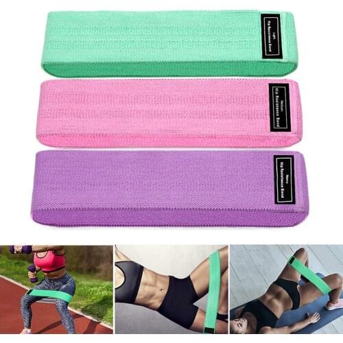 3Pcs Yoga Tension Rope Anti-Slip Thigh Hip Elastic Yoga Pilates Fitness Training Resistance Band Elastic Pull Rope