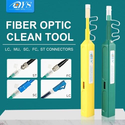 One Click Cleaning Pen Fiber Cleaner 1.25mm LC MU 2.5mm SC FC ST for fibre optic connector End Face Cleaning Tools