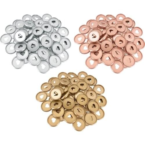 50x Binder Ring Loose Leaf Heart Reusable Binding Buckles Book Revision Cards Sketchbook Plastic Hinged Buckle Binders
