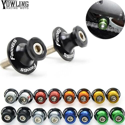 F800GS LOGO Motorcycle accessories Swingarm Spools slider stand screws For BMW F650GS F700GS F800GS ADV 2008-2017