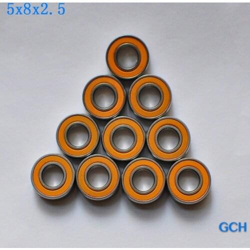 Free Shipping10PCS 5X8X2.5mm SMR85 2OS CB SRL ABEC7 Stainless Steel Hybrid Ceramic Fishing Reel Bearings By GCH