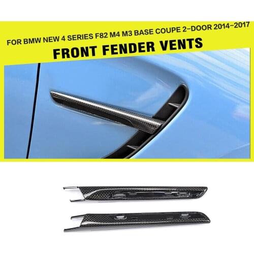 ABS and Carbon Fiber Side Fender Vents Air Intake Replacement Style Trim for BMW F80 M3 Sedan F82 F83 M4 2014 - 2018