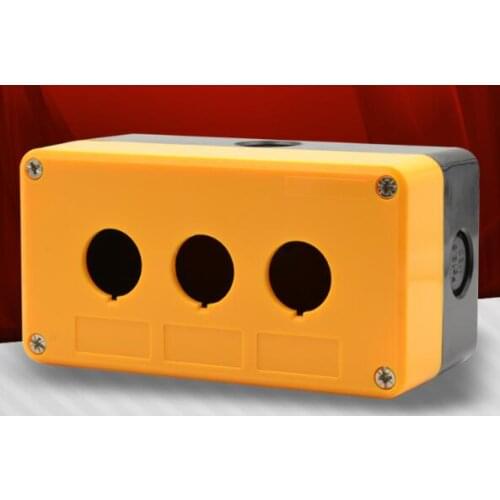 Three holes button box BX3-22 waterproof box 3 hole button switch control button box of 22 mm hole