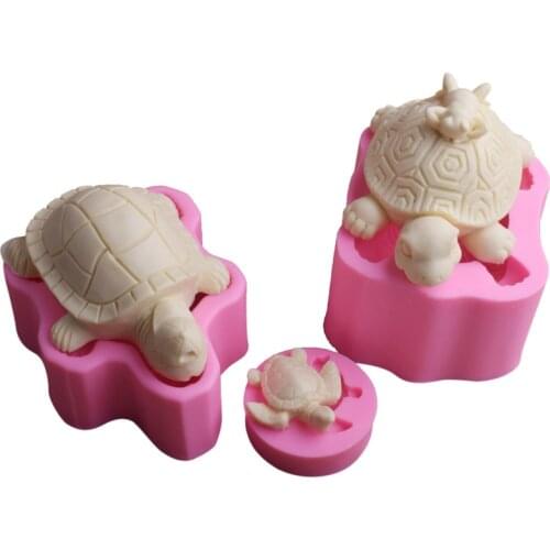 Turtle Silicone Mold Cake Decoration Fondant Cake 3D Mold Soap Mold Food Grade