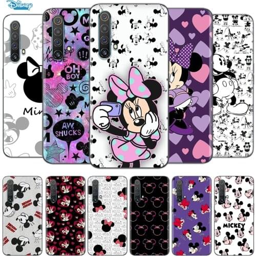 Transparent Cover Disney Mickey mouse print For OPPO AX7 A1K A93 A92 A73 A72 A53S A52 A32 A31 A9 A11 A7 A5 2020 Phone Case
