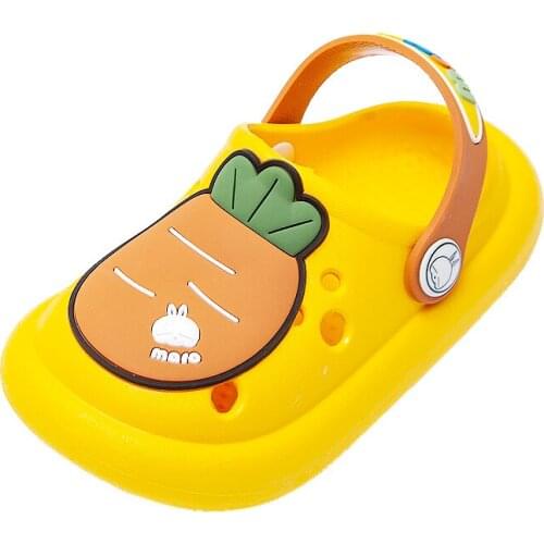 Childrens Hole Shoes Middle And Small Childrens Summer Baby Beach Shoes Outdoor Cartoon Baotou Hole Shoes