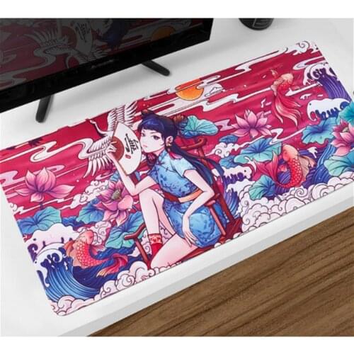 80*30cm Game Mouse Pad Waterproof Large Chinese Style Office Desktop Game Keyboard Pad Mouse Mat Desktop Organizer Desk Mat