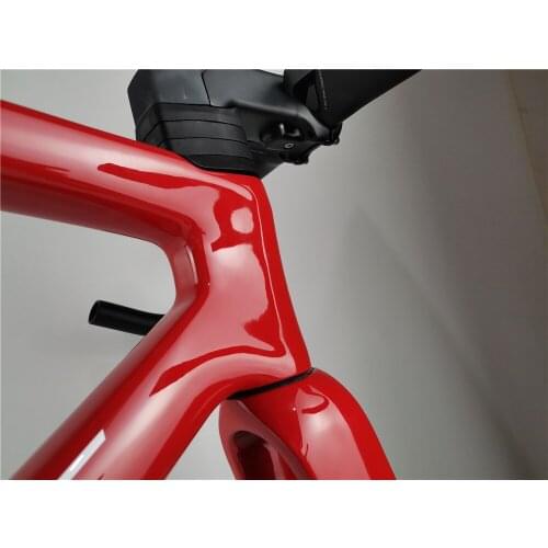 2021 carbon frame road bike red and black glossy surface BSA bottom bracket 700C carbon road bicycle frameset 2 years warranty