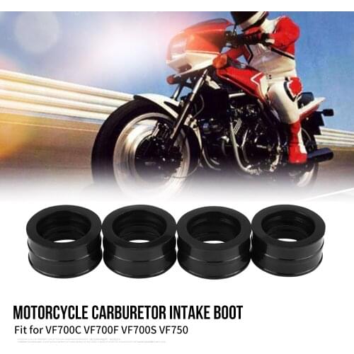 4Pcs Carb Carburetor Intake Manifold Boot for Honda VF700C VF700F VF700S VF750
