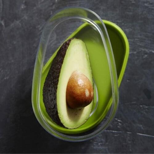 High Quality PP Avocado Huggers Saver Box Avocado Keeper Storage Container Snap-On Lid Keep Your Avocados Fresh Kitchen Gadget