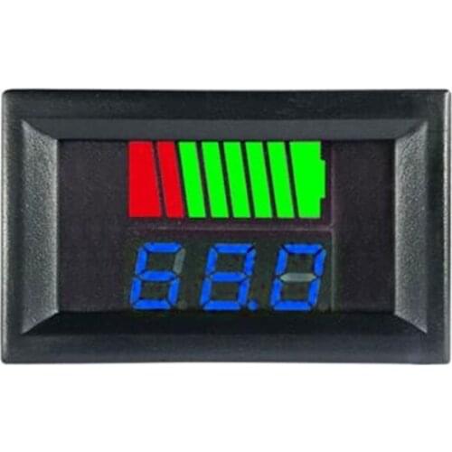Battery Monitor Voltage Capacity Tester Lead-acid Battery DC Capacity Meter Tester LED Display Tester Voltmeter