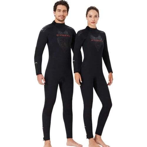 5mm Neoprene wetsuit Scuba diving suit for men women spearfishing snorkeling surfing One piece wetsuit winter thermal swimsuit