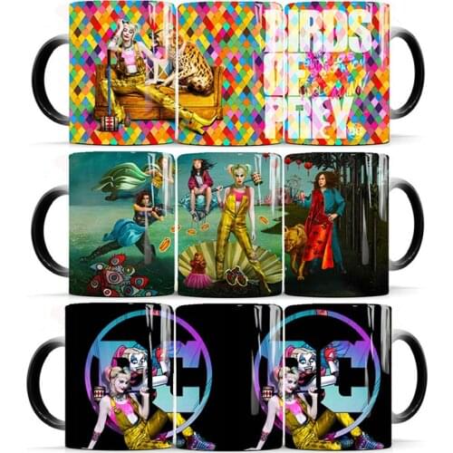 2020 New 1Pcs 350mL Creative Raptor Squad Magic Color Changing Mug Birds of Prey Coffee Milk Tea Moring Cup Best Gift for Friend