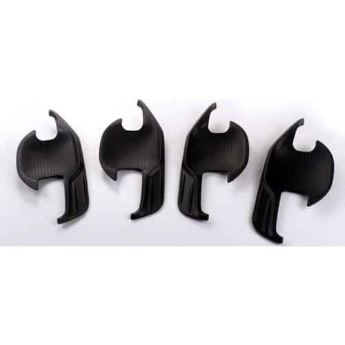 FIT FOR 2015-2017 FORD everest Door Handle bowl cover ABS Black outside handle covers FITfor ford everest accessory accessories