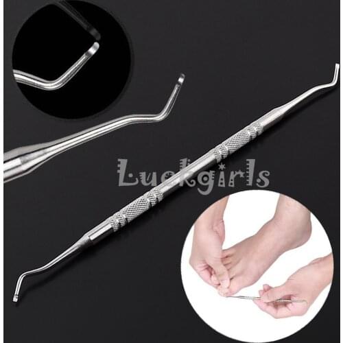 Professional Ingrown Toe Nail Correction Lifter File Clean Installation Tool Pedicure Foot Nail Care Hook Double Ended Sided