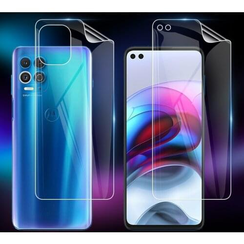 For Motorola Edge S XT2125 6.7" Clear TPU / Matte Anti-Fingerprints Hydrogel Full Cover Soft Screen Protector Film (Not Glass)