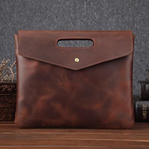 Luxury Mens Handbag Genuine Leather Shoulder Bag for Man Casual Messenger Bag Male Leather Purse Travel Business Totes for IPAD
