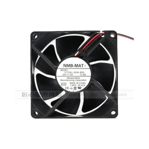 NMB 3110KL-05W-B59/B50 24V 0.15A 8CM 8025 ball inverter cooling fan is suitable for industrial accessories