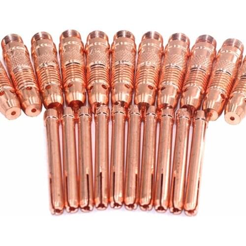 20Pcs Argon Welding TIG Inverter DC Welding Machine/Equipment 1.6mm/2.0mm/2.4mm/3.0mm/3.2mm TIG Tungsten Collet Body and Collet