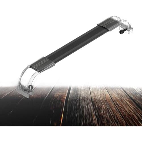 NEW Black LED Aquarium Light Fish Tank Lighting, 18~54cm Thin Slim Fashion Clip-on Aluminum Alloy landscape Aquatic Plant lamp