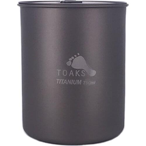 Toaks 450ml Titanium Cup Portable Camping Mug Outdoor Picnic Water Cup Outdoor Portable Camping Ultralight Titanium