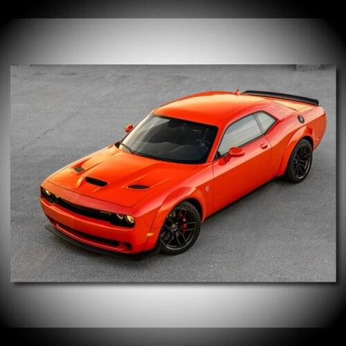 Dodges Challenger SRT Hellcat Widebody Muscle Cars Posters Modern Wall Art Prints Canvas Paintings for Living Room Decor