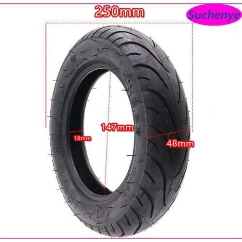 10 Inch Pneumatic Tire 10x2.25 Inner Outer Tyre Inflation Tire for Automatic Balancing Vehicle Electric Scooter Electric Bicycle