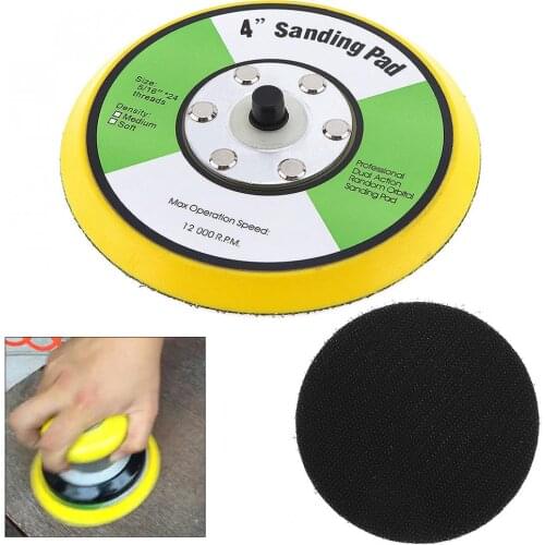 4 Inch Professional 12000RPM Double-acting Random Orbital Sanding Pad with Hairy Surface for Polishing and Sanding