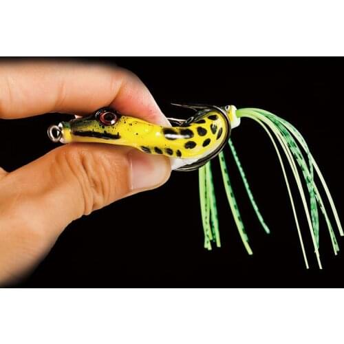 5pcs/lot Fishing Lure Minnows Biomimetic Frog Soft Bait Artifical Fake Bait Mustad Hook Jig Crankbait 3D Eyes Fishing Tackles