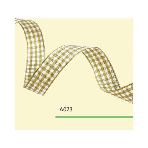 7/8" inch 22mm checked plaid gingham ribbon