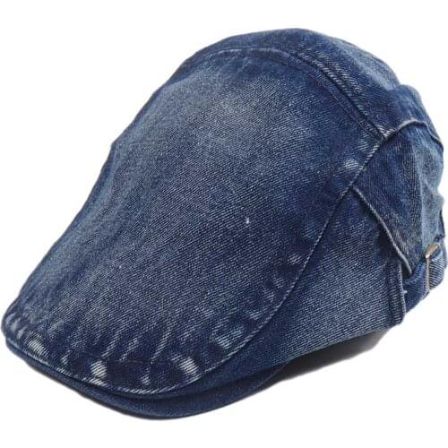 2021 New Spring Beret for Mens Cowboy Visor Fashion Cotton Caps Men Berets Casual Vintage Outdoor Flat Flat Hat Adjustable