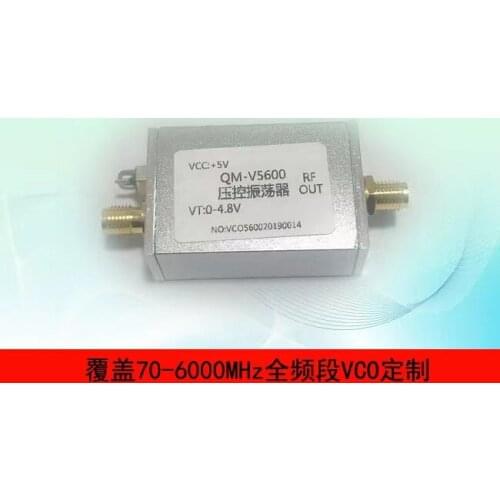 C Band RF Microwave VCO Voltage Controlled Oscillator 5500-5700MHz Broadband Sweep Frequency Signal Source
