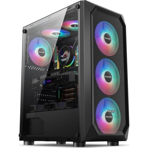 Night Hunter 5 Computer Case/Desktop DIY Full Side Through Gaming Water-cooled ATX Slab Backline Case