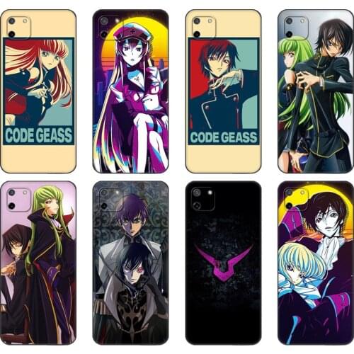 Black tpu Case For OPPO Realme C11 C20 C21 Case Back Cover Bumper Japanese Anime Code Geass