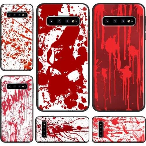 HALLOWEEN BLOODY SPLATTER Case For Samsung Galaxy S21 Ultra Note 20 Note 9 Note 10 S8 S9 S10 Plus S20 FE Phone Cover