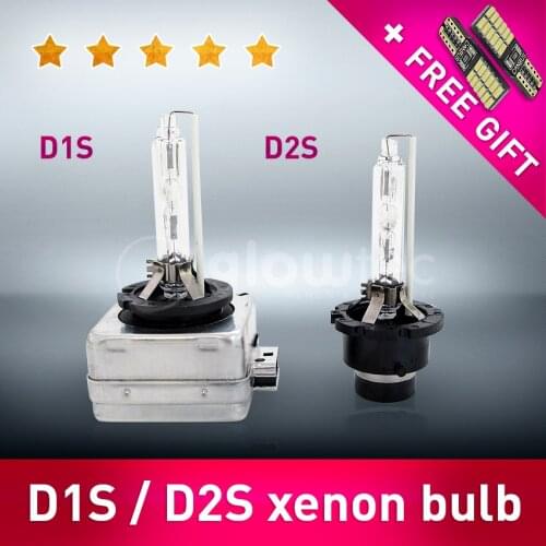D1S D2S 35W Headlight HID 2 pieces Bulb LightLamp Car styling 4300K 5000K 6000K all colors GLOWTEC + FREE GIFT