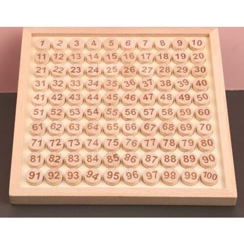 Kids Toys Montessori Wooden Toys Math Toys 1-100 Digital Learning Board Mathematical Baby Early Educational Toys For Children