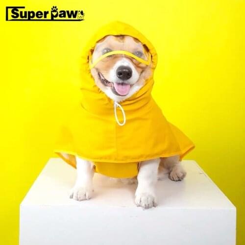 Dog Raincoat For Small Medium Large Dogs Rain Coat Pet Clothes Corgi Shiba Inu Schnauzer Pug Labrador Waterproof Jacket CTC01