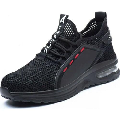 AIR Mesh Breathable Men Work Safety Shoes Anti-smashing Steel Toe Cap Working Boots Construction Indestructible Shoes Sneakers