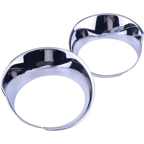 Chrome ABS Car Front Headlight Lamp Grille Cover Trim Bezel Fit for Jeep Renegade 2015 2016 2017 2018