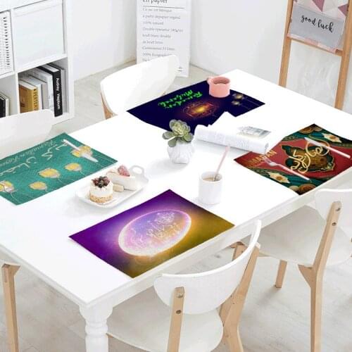 Classic Tablecloth Napkins Middle East Ramadan Table Mats Kitchen Decoration Fashion Placemats Dining Accessories Napkins