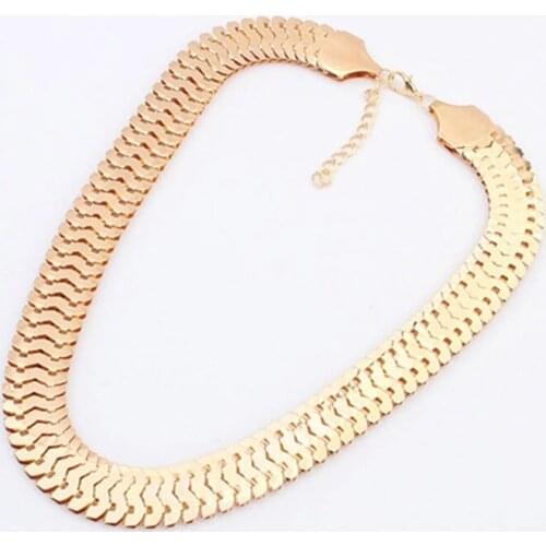 Collares 2021 Top Fashion New Women Moana Choker Collares Metal Chain Chain, Jewelry Sautoir Europe Necklace Colar Collier