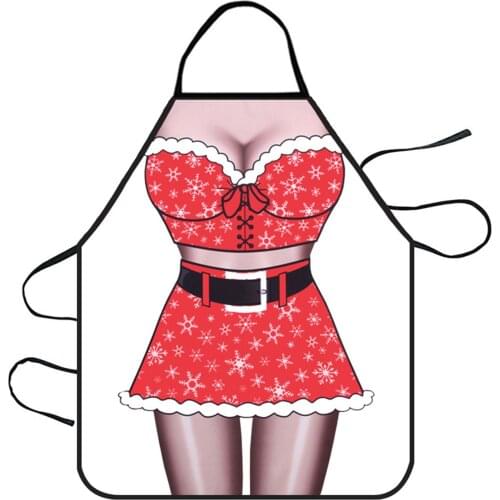 Creative Apron Cartoon Funny Print with Adjustable Straps Sexy Cooking Aprons Accessory for Women / Men