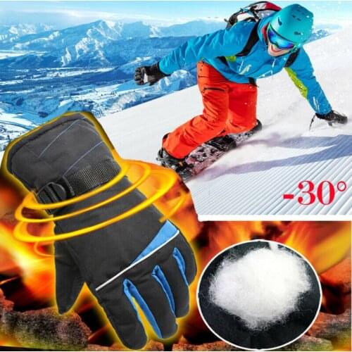 2020 New Men Gloves Snowboard Gloves Snowmobile Motorcycle Riding Winter Gloves For Male Windproof Waterproof Unisex Snow Gloves