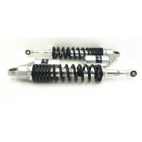 New 420mm 430mm 440mm Motorcycle 8mm Spring Shock Absorber for Honda Suzuki Yamaha Kawasaki ATV Black + white