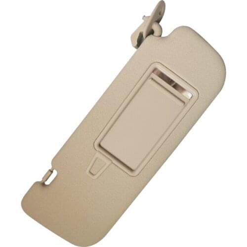 Front Right Passenger Side Sun Visor Sunshade Makeup Mirror Car Beige Fit For Hyundai Elantra MD 2011 2012 2013 2014 2015