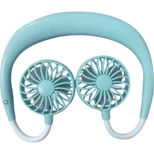 Wearable Lazy Sports Halter Fan Mini Hanging Neck Fan USB Rechargeable Cover Halter Sports Fan Air Cooler Outdoor