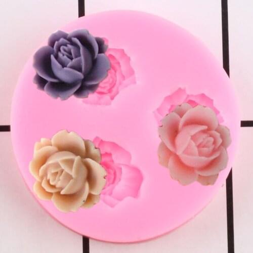 Rose Flower Silicone Molds Cake Chocolate Mould Wedding Cake Decorating Tools Fondant Sugarcraft Cake Mold Candy Clay Moulds