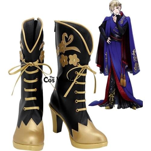 Twisted Wonderland Vil Schoenheit Games Customize Cosplay High Heels Shoes Boots